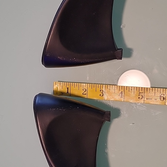 Black/white snappy wedge sandals. 41/10 - Picture 5 of 9